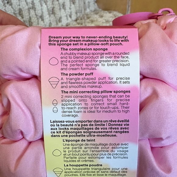 Sephora Pillow Cream Pink Sponge Kit - Picture 5 of 5